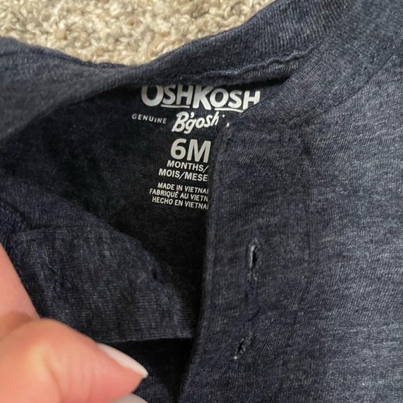 Osh Kosh Overalls with Blue Longsleeve bodysuit | 6 months - Picture 2 of 2